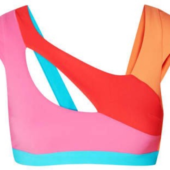 AGENT PROVOCATEUR
Izaro Asymmetric Bikini Top In Multicolour - Picture 3 of 6
